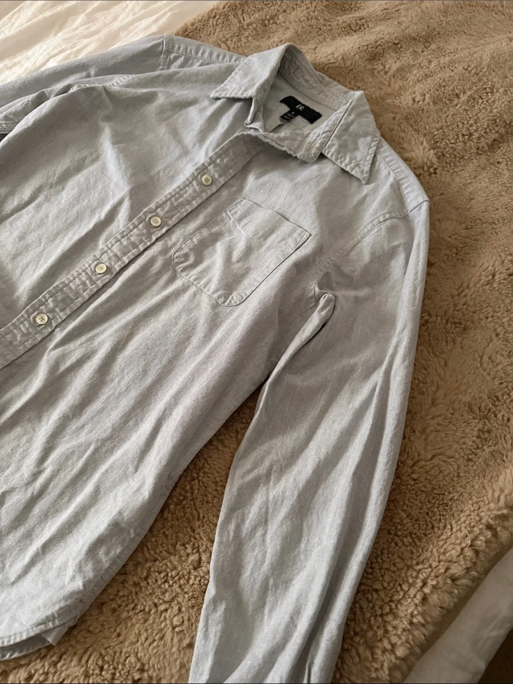 Banana Republic Light grayMen’s Button-Down Shirt